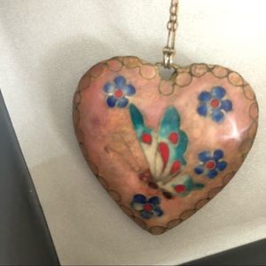 Vintage, Les Bernard heart shaped necklace